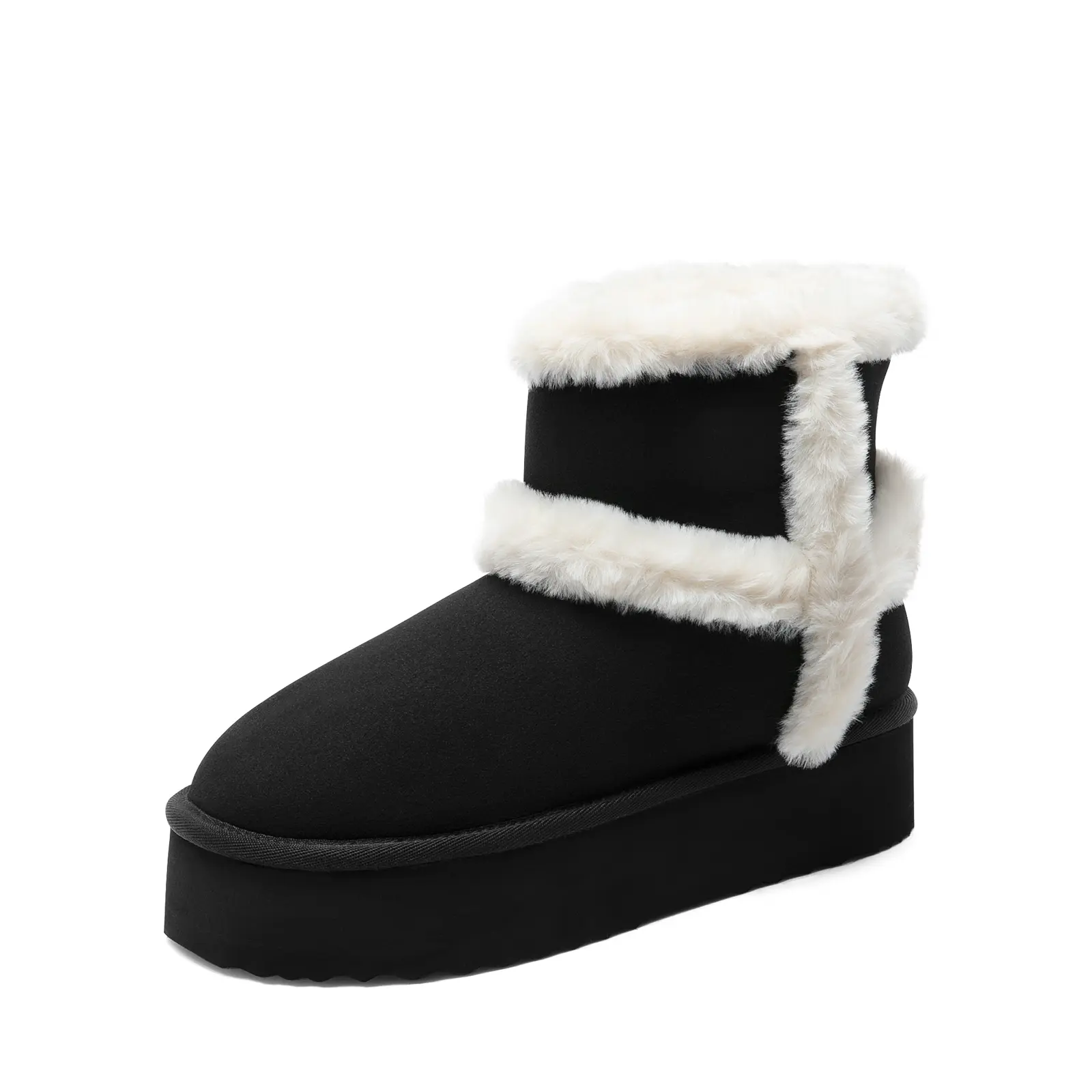 Dream Pairs Women’s Insulated Slip-On Winter Boot Shoes - Casual Style for Errands, Skin-Friendly Faux Fur, 1.61 in Foam, Lightweight Warm Outdoor Boots, EVA Outsole, Platform Design