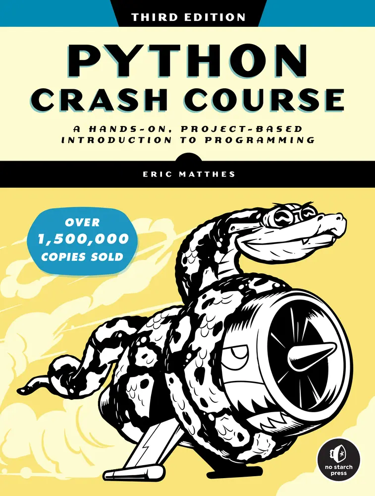 USED Book - Python Crash Course, 3rd Edition: A Hands-On, Project-Based Introduction to Programming by Matthes, Eric (Paperback) - english