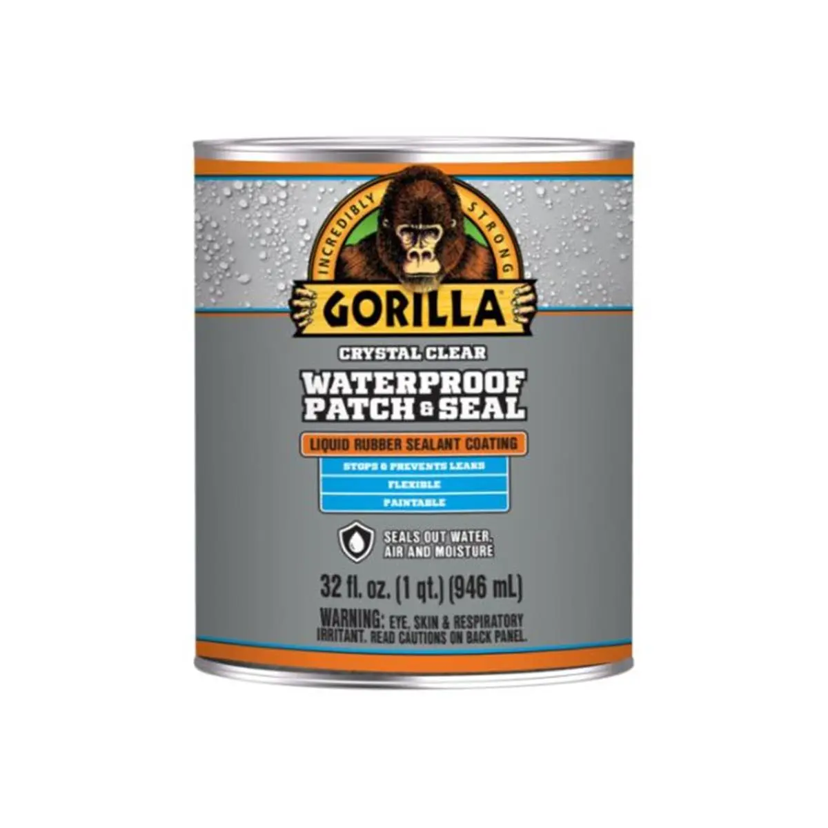 Gorilla Glue 100720 32 oz Waterproof Patch & Seal Liquid Sealant, Clear