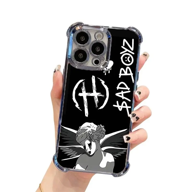 CaseCraze100 Sad Boyz 4 Life Junior H Customized Shockproof Phone Case - Full Camera Guard, Plastic Shell, Various Sizes - Compatible with iPhone 16,15,14,13,12,11 Pro Max - Casing, Mobile Accessory | IPYGSJDNH2