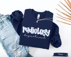 Radiology T-Shirt - Cute Rad Tech Crewneck Style Gift for Xray Technologist Graduation Appreciation
