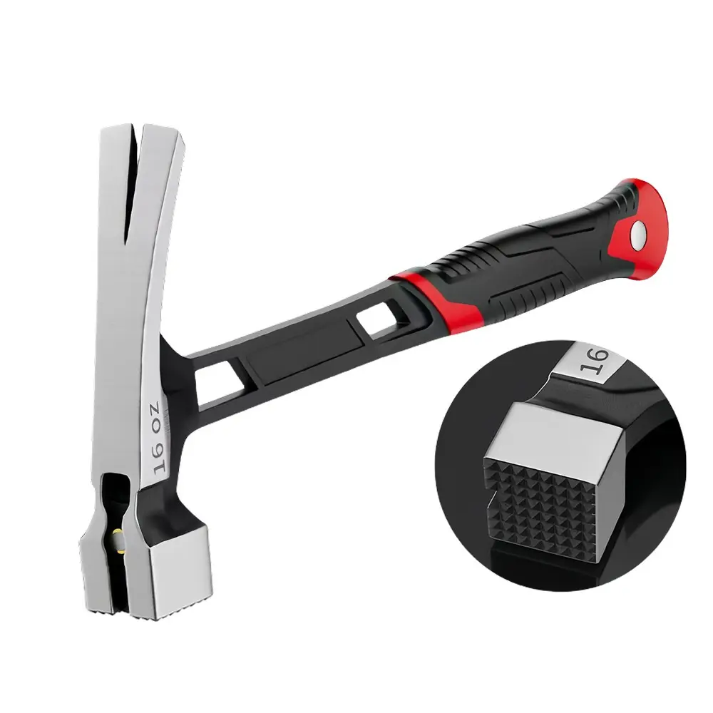 Multi-Functional Claw Hammer, Portable Woodworking Nail Puller, Insulated Shock-Absorbing Handle, Ergonomic Grip, Carbon Steel Tool, Hand Tools, Multifunctional Hammer