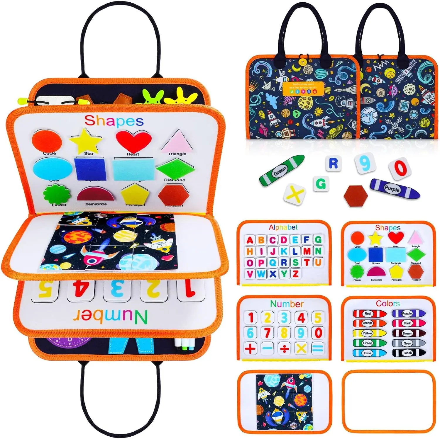 Easter Gift Toddler Busy Board, Montessori Busy Board for Toddlers 3+ Years Old, Sensory Activity Board for Fine Motor Skills, Sensory Board Toys for Toddlers, Educational Preschool Toys for Girls Boys Gift