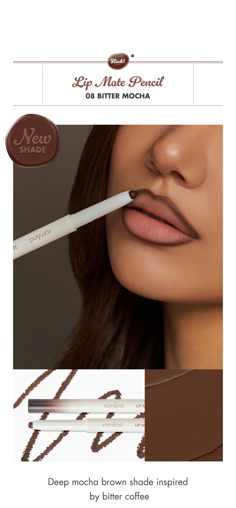 [rom&nd Official Shop] rom&nd LIP VOLUME HACK TRIO (3 Shades, Lip Mate Pencil 0.5g & Melting Balm 3.5g & Color Gloss 4g)