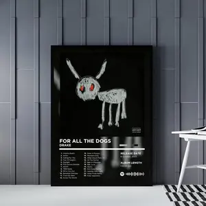 Drake Album Cover Posters, Rap Classic Posters, Hip Hop Posters, Cover Art Prints, Music Wall Print, Rapper Posters, (Frame Not Included)