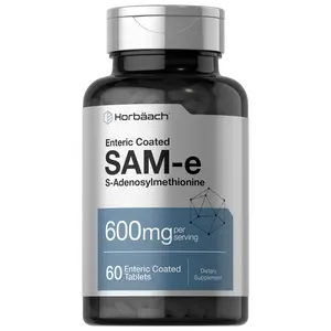 Horbäach SAM-e Supplement | 600mg | 60 Tablets | S-Adenosyl Methionine | Vegetarian, Non-GMO, Gluten Free