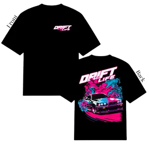 Drift Life Street Racing T-Shirt, Neon Drift Car Graphic Tee, Retro Japanese Street Car Style Shirt for Drift Fans, Car Culture Streetwear Gift