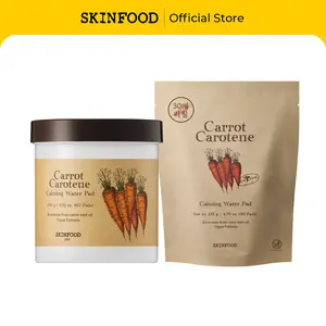 [SKINFOOD Official] Carrot Carotene Calming Water Toner Pads 60EA & Refill Pack 30EA