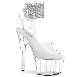 Pleaser Adore-791-2RS Women's Stylish Lace Platform High Heel Sandals, Fashionable Footwear
