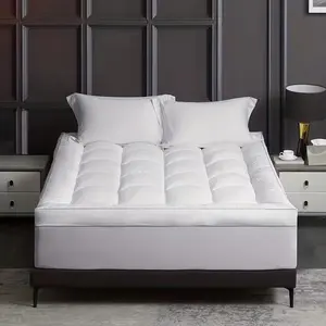 Thick Mattress Topper Pad, Pillow Top Mattress Topper, Ultra-soft Quilted Cooling Mattress Protector, Suitable for 8-24 Inch Deep Mattresses