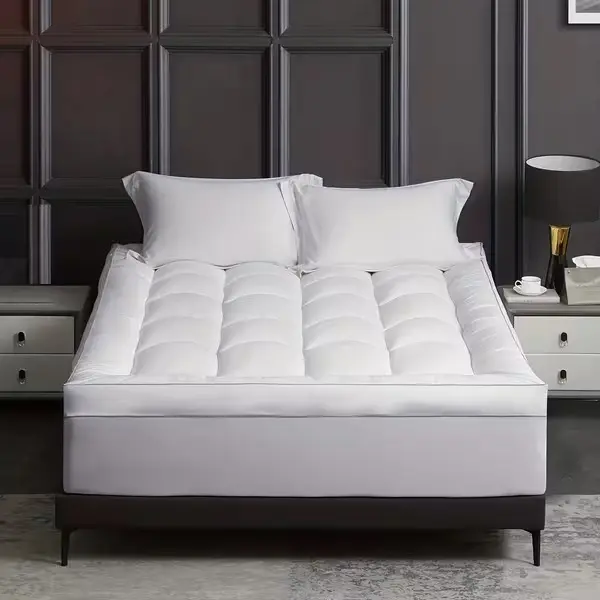 Thick Mattress Topper Pad, Pillow Top Mattress Topper, Ultra-soft Quilted Cooling Mattress Protector, Suitable for 8-24 Inch Deep Mattresses
