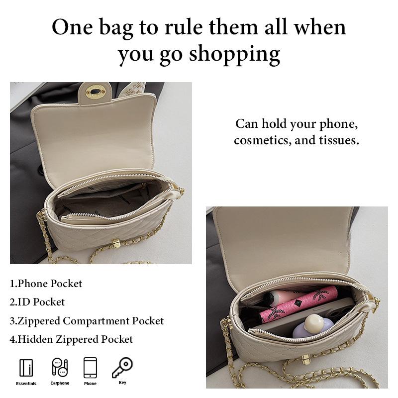 Elegant Pink Quilted Crossbody Bag with Scarf Wrapped Handle Small Flap Purse for Women Chic Daily Shoulder Bag Lightweight Ladies Handbag Fits Essentials for Travel & Date Night