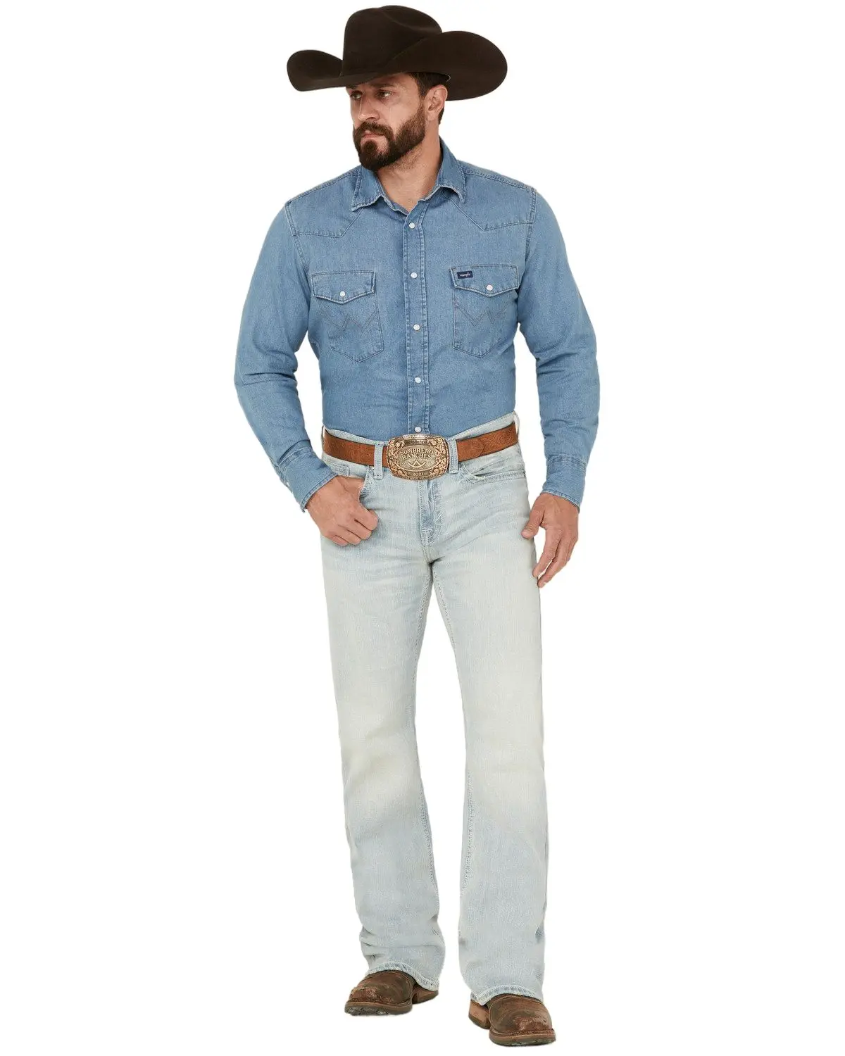 Cody James Men's Men'S Pioneer Wash Wyatt Slim Bootcut Stretch Denim Jeans - Cjsu23j83-Ltw