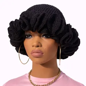 Handmade Crochet Ruffle Hat