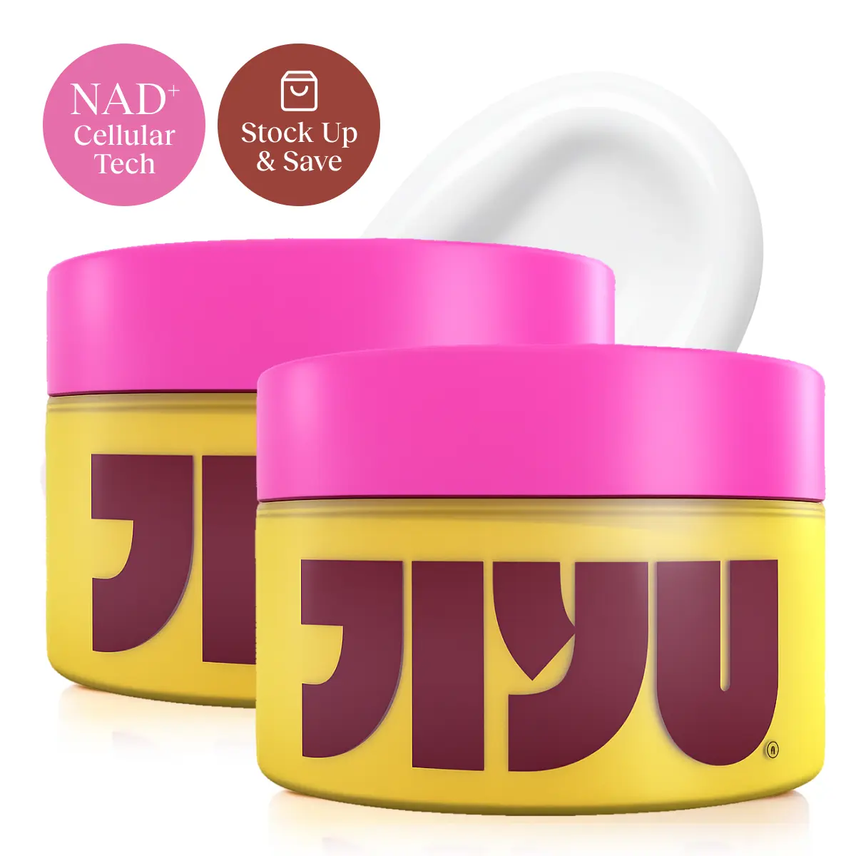 JIYU (2-PACK) NAD+ Anti-Aging Moisturizing Cream Korean Skincare | Daily Face Moisturizer for Skin Elasticity, Firmness & Wrinkle Reduction