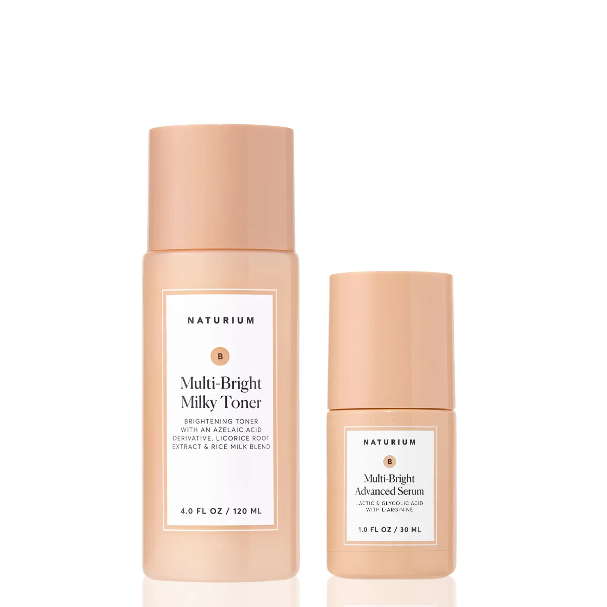 Naturium The Ultimate Brightening Duo - Multi-Bright Milky Toner and Multi-Bright Advanced Serum
