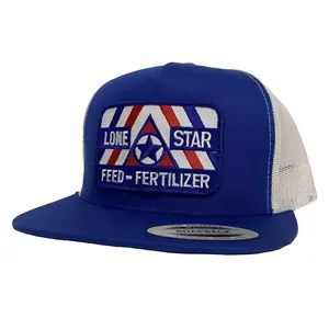 Royal/White YP Flatbill w/ Large RWB Patch