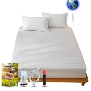 Earthing Grounding Sheets Queen Size(Gray), Cotton and Silver Fibre for Improved Sleep & Wellness (Gray, Queen(60 * 80 * 15 inch))