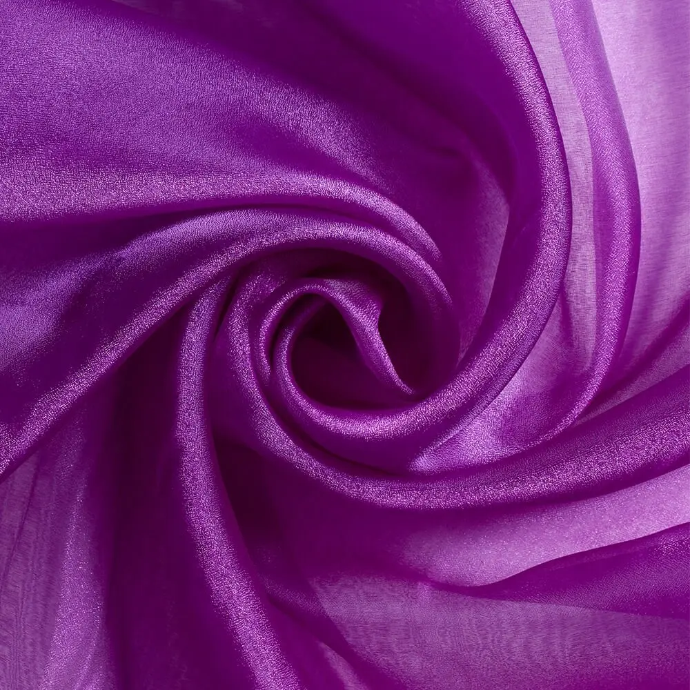 Purple Tint Organza Fabric by the Yard | Sheer & Sparkling 57/58