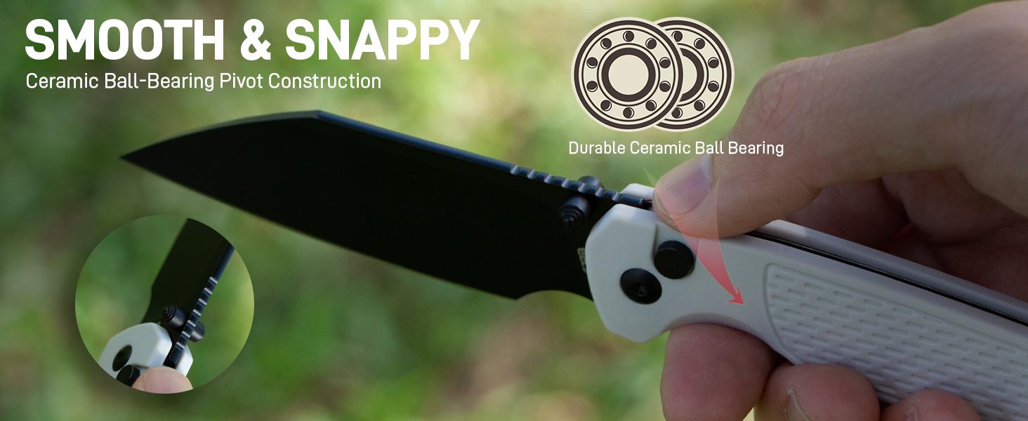 CJRB Pyrite-Light Pocket Folding Knife - 3.34'' AR-RPM9 Steel Blade, EDC Knife with Pocket Clip for Camping, Hiking, Survival Tools and Survival Gear