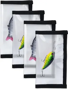 Extra Large Fishing Lure Covers with Magic Sticker Closure | Transparent Waterproof Bait Protectors, Durable & Convenient Storage for All Fishing Lures