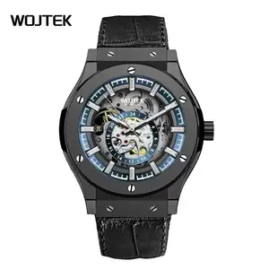 Men's Fashion Round Analog Automatic Mechanical Wristwatch - Durable Strap, Stylish Trendy Versatile Design, Suitable for Casual & Formal Occasions, Analog Watch, Mechanical Wristwatches