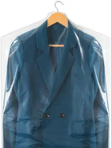 60-Pack Dry Cleaning Bags for Clothes 40-Inch Long - Clear Plastic Garment Bags for Hanging Clothes, Dry Cleaner Plastic Clothing Cover for Suits, Coat, Shirt, & Pants