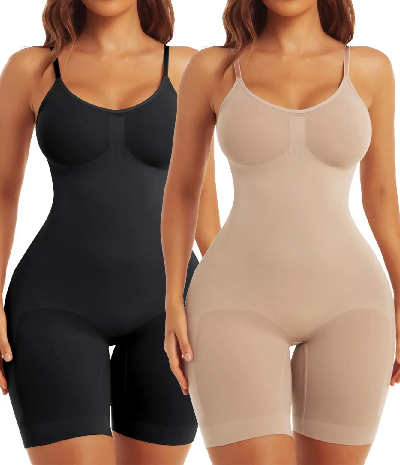 Women's Shorts Bodysuit Shapewear - 01 Bodycon Jumpsuit, Breathable Compression Fit, Soft, Smooth Fabric, Comfy Women's Clothes, Body Suit, Tummy Control Bodysuits