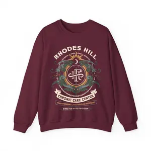 Resident Evil Requiem Rhodes Hill Chronic Care Center Sweatshirt-Tshirt and hoodie| Victor Gideon Graphic Crewneck | Horror Game Fan Merch Gift Idea, Soft Cotton Blend, Breathable Comfort, Gift For Him, Gift For Her