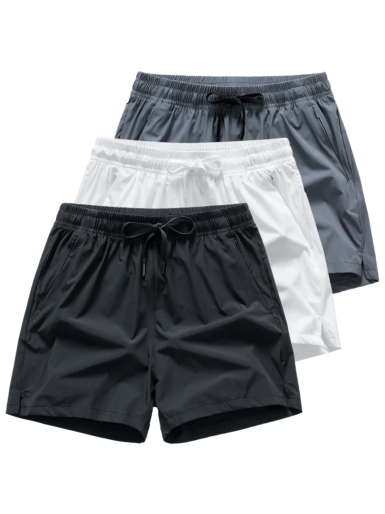 Men’s fashion versatile outdoor casual three-inch inseam shorts (3 pieces); men’s jogging long pants, Menswear, Set