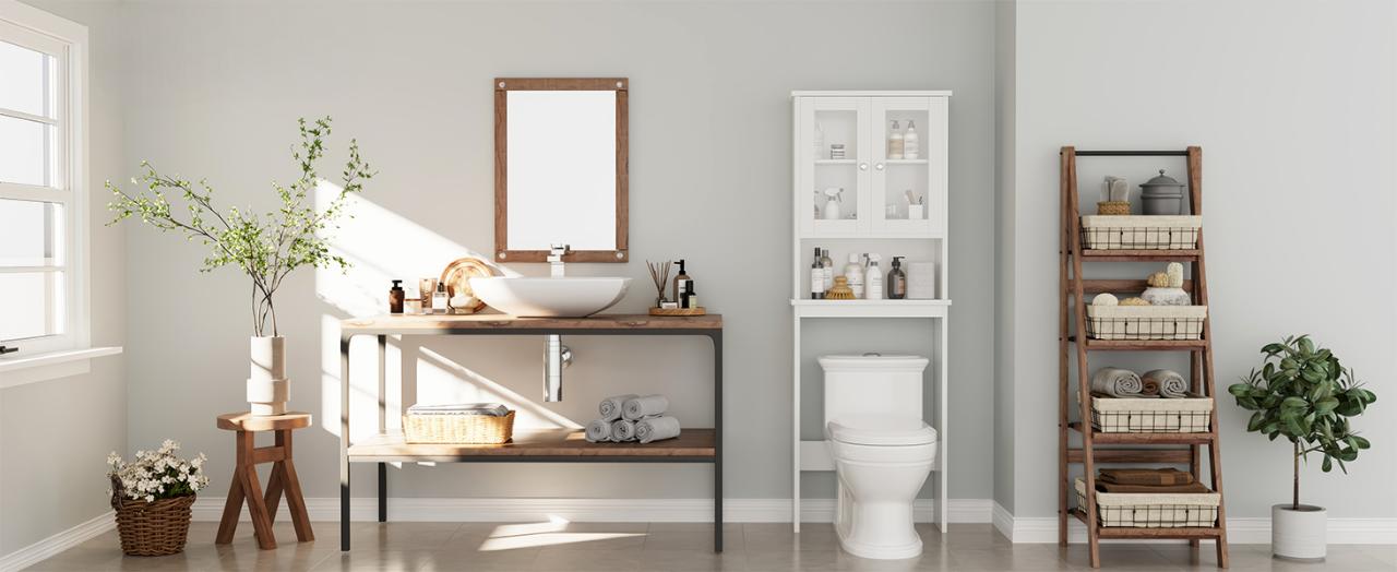 Walsunny Over Toilet Storage Cabinet, Bathroom Shelf Organizer Over Toilet, Washing Machine Box, Space Saver with Adjustable Decorative Racks, White Walsunny Over Toilet Storage Cabinet, Bathroom Shelf Organizer Over Toilet, Washing Machine Box, Space Saver with Adjustable Decorative Racks, White