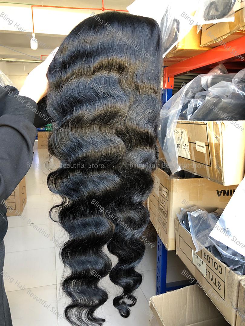 Bling Hair 180 Density Body Wave 13x6 Hd Lace Frontal Wig Human Hair 360 Brazilian Pre Plucked Lace Wigs For Women 13x4 Hd Lace Front Wigs