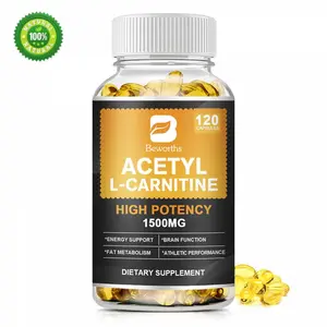 1500mg Acetyl L-Carnitine Softgels,for Brain Function Support, Memory, Attention,120 Capsules