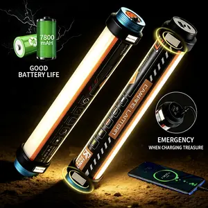 Fancy Sora 6-in-1 Rechargeable Work Light Under Hood Bar 7800mAh Power Bank Digital Display IP68 Waterproof for Mechanics Auto Repair Garage Outdoors Emergency