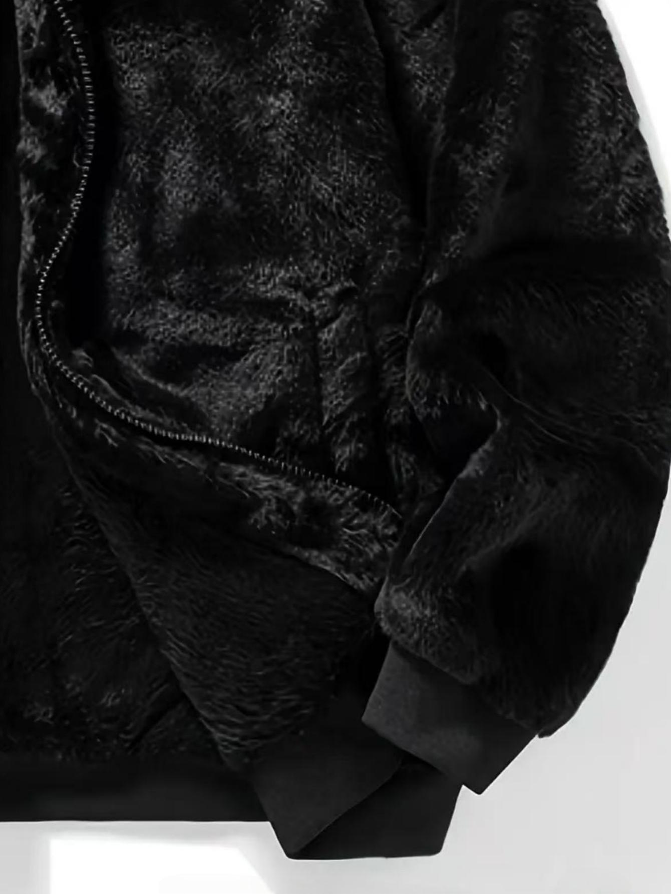 TJL Men's Winter Mink Fur Coat Imitation Mink Velvet Thick Warm Short Hooded Jacket Plus Size Menswear Soft jackets old money outfits 1999 outfits men snow