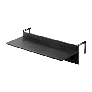 VEVOR Balcony Hanging Table 12 x 32 in Outdoor Patio Railing Bar Table Foldable