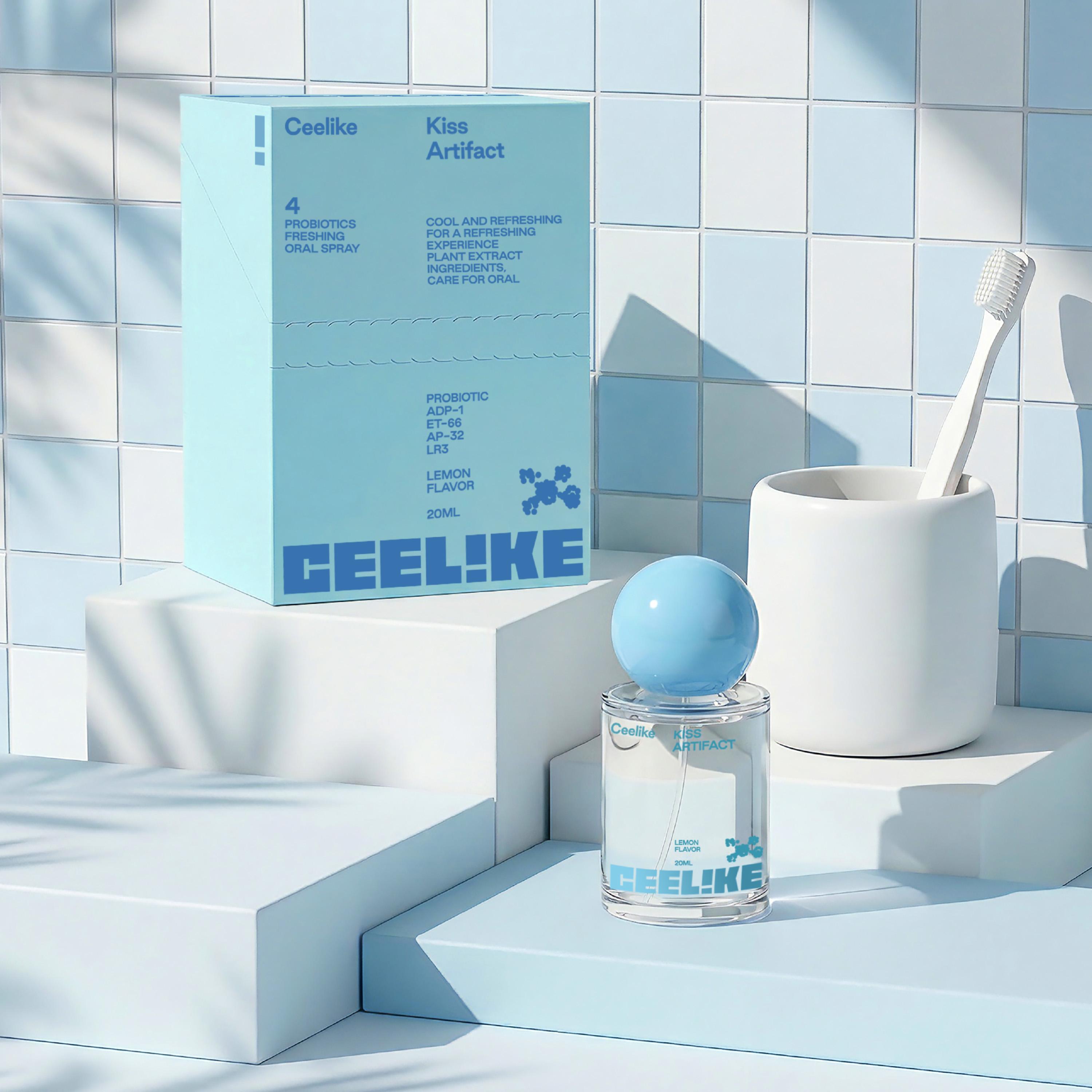 CEELIKE Probiotic Lemon Oral Spray | 20ml for Long-Lasting Freshness & Oral Health | Sugar-Free & Portable Breath Freshener