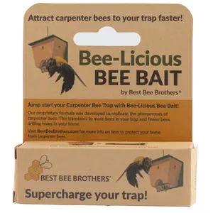 Best Bee Brothers, Carpenter Bee Bait, 1PK, baits 6-10 traps