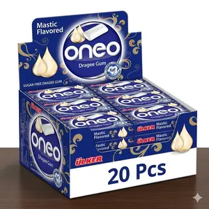 Oneo Sugar Free Mastic Flavored Chewing Gum with Xylitol – Firm Texture Mint Gum Inspired by Mastic Flavor | 20 Boxes