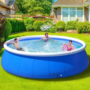 Inflatable 244×63 Butterfly Swimming Pool – Large PVC Family Pool for Backyard, Garden & Patio, Easy Setup Summer Fun