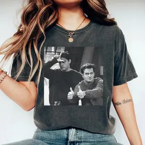 Chandler Bing Graphic Unisex T Shirt, Friend TV Movie Shirt, RIP Matthew Perry Tshirt, Friends Chandler Tee, Gift For Fan Top Menswear Cotton