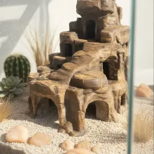 Desert cave aquarium two story