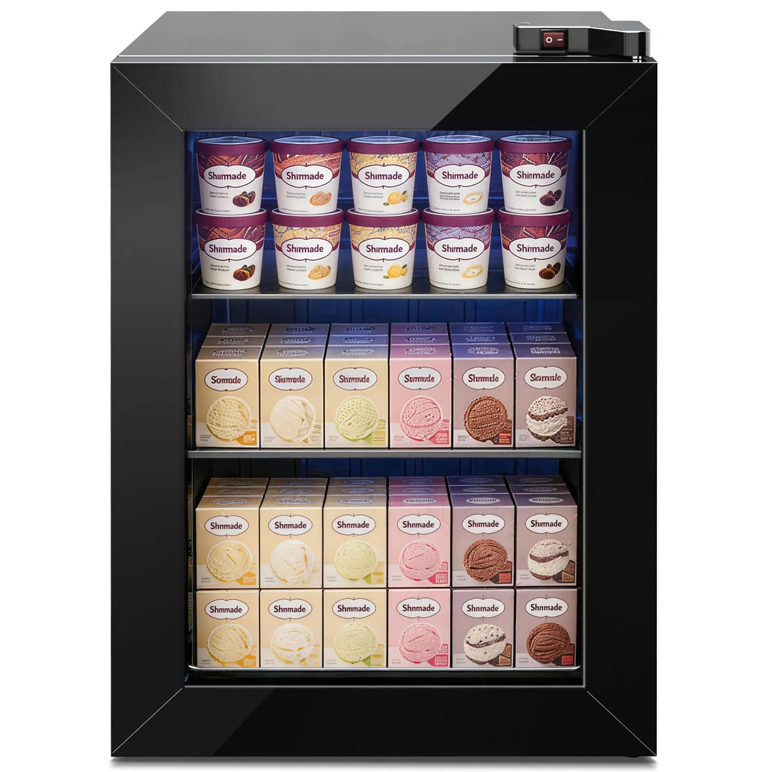 Antarctic Star 65L Ice Cream Freezer, Compact Chest Freezer for Home, Fast Freezing -10~-18°F, Portable Lightweight Freezer (65-Quart Capacity, 115V, Mechanical Control) for Kitchen, Office, Garage