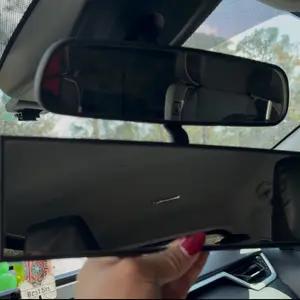 JOYTUTUS 11.81in Universal Panoramic Convex Extended Rear View Mirror - High-Quality Glass Clip-On Vehicle Accessory, Anti-Fall Design, Reversible for Passengers, Easy Installation, Blindspot Gadget, Fits Cars/Trucks, Truck Accessories, Car Interior Decor