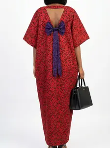 VODI KAFTAN DRESS WITH ATTACHED BOW
