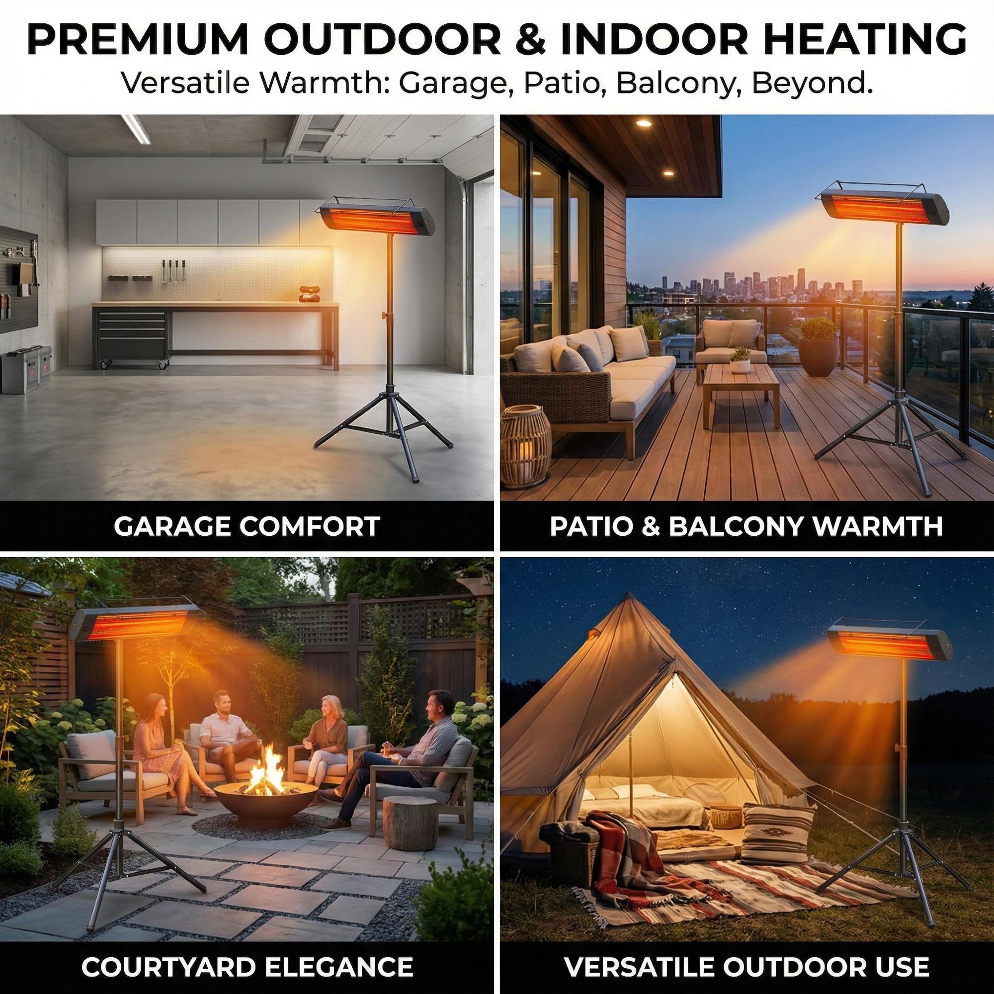 1500W Infrared Heater,3-in-1 Wall,Ceiling,Tripod,Indoor & Outdoor Use,IP65 Waterproof 1500W Infrared Heater,3-in-1 Wall,Ceiling,Tripod,Indoor & Outdoor Use,IP65 Waterproof