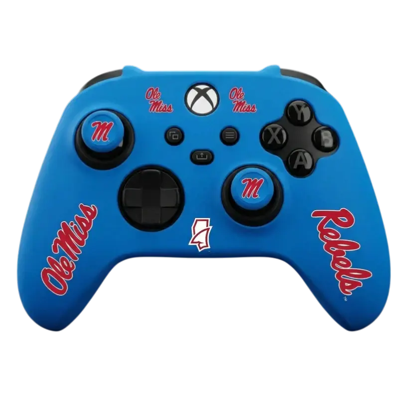 Ole Miss Xbox Starter Kit - Official Ole Miss Rebels Controller Cover for Secure Non-Slip Control - Game-Ready Grip for Rebels Gamers