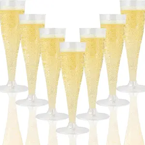 4.5oz Bulk Champagne Flutes | Plastic Drinkware for Mimosas, Sparkling Wine | Food Safe outdoorfun