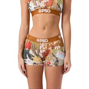PSD Womens Playboy New Sheriff Boy Short Underwear - Comfortable, Breathable, Ultra-light Fabric