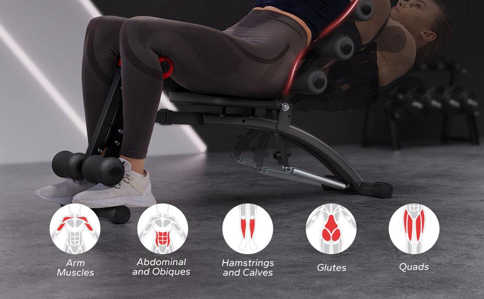 MERACH Multi-Functional Adjustable Ab Machine Workout Bench Sit Up Machine Push Up Exercise Chair for Home Gym MERACH Multi-Functional Adjustable Ab Machine Workout Bench Sit Up Machine Push Up Exercise Chair for Home Gym